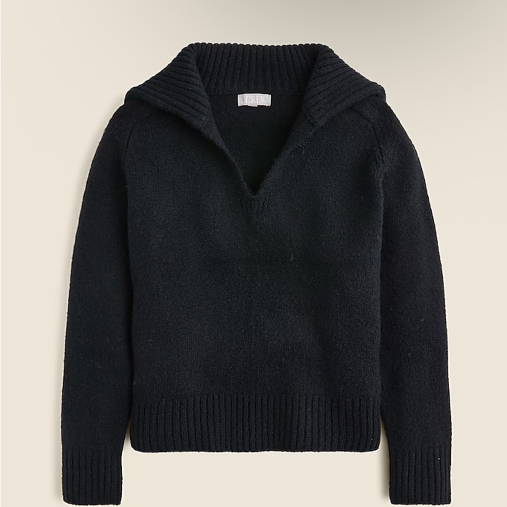 J. Crew Black V-Neck Sweater